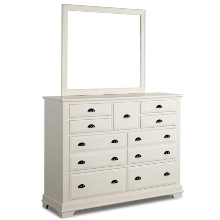 11 Drawer Dresser & Mirror Combo